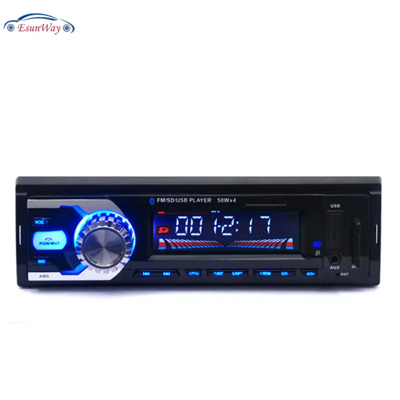 1Din راديو السيارة MP3 ستيريو راديو لاعب مع جهاز التحكم عن بعد AUX-IN مشغل الصوت منفذ USB SD أدوات إلكترونية للسيارات Autoradio
