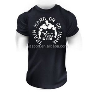 T-shirt da ginnastica da uomo con maniche corte in cotone 100% personalizzato - Product Image 3