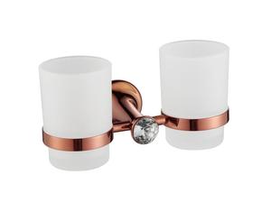 Set di Accessori per Bagno di Lusso Moderno in Acciaio Inox, Otto Pezzi, Oro Rosa, Gancio da Parete, Portasciugamani per Casa e Appartamento - Product Image 6
