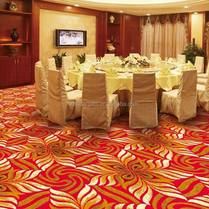 Chất lượng cao cấp 100% Polypropylene Polyester khách sạn thảm với hoa màu đỏ mô hình tường để tường 100% PP WILTON thảm - Product Image 3