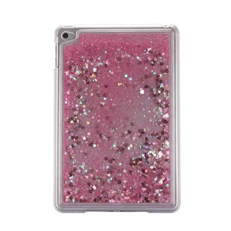 Glitter Quicksand caso Tablet pc per iPad Mini 4 Liquido caso duro di Plastica della copertura posteriore per ipad mini4