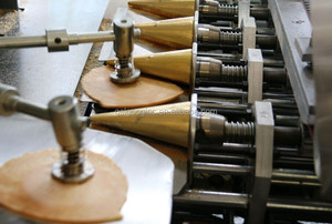 Tự động Flat Miệng Ice Cream Nón Đường Làm Dòng Máy/Gas Cán Nón Đường Thiết Bị Sản Xuất - Product Image 5