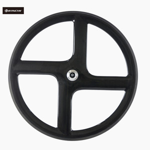 Rueda de <span class=keywords><strong>Carbono</strong></span> Winowsports de Fábrica 700C, Rueda de 3 Radios Clincher o <span class=keywords><strong>Tubular</strong></span>, Rueda de <span class=keywords><strong>Carbono</strong></span> de 5 Radios para Piñón Fijo - Product Image 4