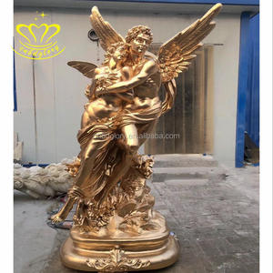 Bronzo Eros statua per giardino all'aperto decorazione del paesaggio di <span class=keywords><strong>strada</strong></span> del nuovo anno angelo & croce tema metallo artigianato scultura arte - Product Image 2