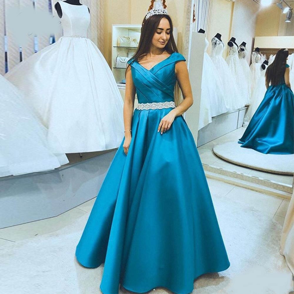 Larest Design Pageant Queen Women Prom Dress Beaded Dresses