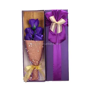 5 шт./кор. мыло цветок розы Душистый букет в коробке для день рождения, подарок на день Святого Валентина, Свадебный декор