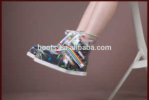 de alta calidad al por mayor baratos plegable unisex zapatos de atletismo de la cubierta para la lluvia - Product Image 3