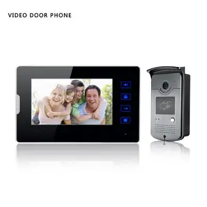 Videocitofono a mani libere campanello per videocitofono touch da 7 pollici a 4 fili Monitor LCD Touch Key videocitofono