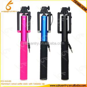 Aluminio con Cable Selfie stick, con 3.5 mm cable, soporta para iOS y sistemas Android - Product Image 1