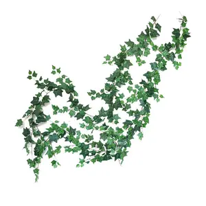 <span class=keywords><strong>Guirlande</strong></span> de feuilles de lierre artificielles 180cm <span class=keywords><strong>Guirlande</strong></span> de lierre suspendue artificielle pour tables de mariage - Product Image 2
