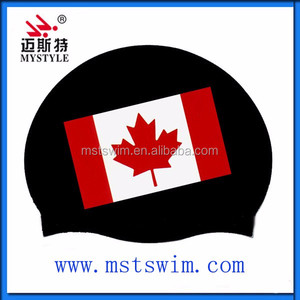 <span class=keywords><strong>Bonnet</strong></span> <span class=keywords><strong>de</strong></span> <span class=keywords><strong>bain</strong></span> en silicone imprimé drapeau national, imperméable, antidérapant, logo personnalisé, OEM ODM CE RoHS, marque Mystyle, unisexe, vente en gros d'usine - Product Image 3