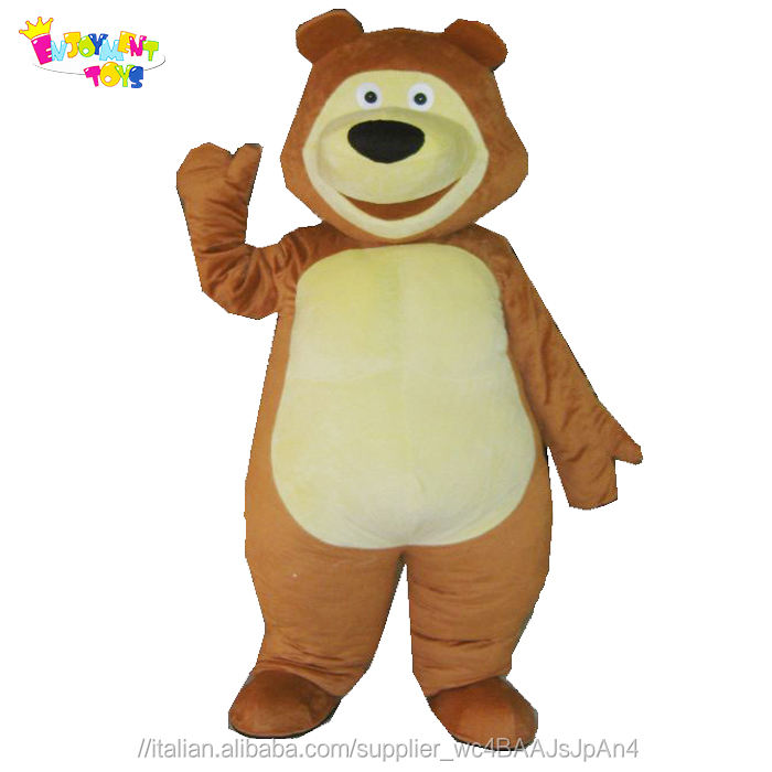 Qualità costumi di mascotte di Masha e Orso per adulti per l