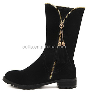 2016 del commercio all'ingrosso delle signore sexy di alta qualità <span class=keywords><strong>in</strong></span> pelle scamosciata stivali PQJ2638 - Product Image 2