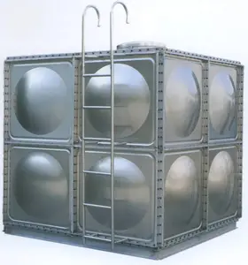 Tanque de almacenamiento de agua de acero inoxidable, rectangular, pequeño, 5000 litros, precio
