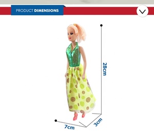 Interesting Plastic <strong>Play</strong> Set Simulation <strong>Doll</strong> with Colorful Dress Girl Toy <strong>Dolls</strong> - Product Image 4