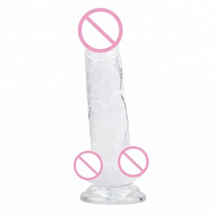 Cristal gelée Gode Réaliste Sex Toys pour Femme Doux Artificielle Pénis Ventouse Strapon Bite - Product Image 6