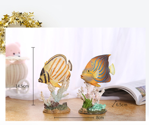 Quà Tặng Điêu Khắc Nhựa Resin Tượng Tùy Chỉnh Nhà Máy Đồ Lưu Niệm Bể Cá Tượng Điêu Khắc Trang Trí Nhà Cửa Tượng Cá Biển - Product Image 6