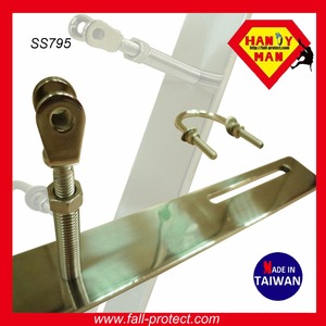 จุดยึดบันไดกลางสเตนเลสสตีลสำหรับสายเคเบิลขนาด8มม. - Product Image 4