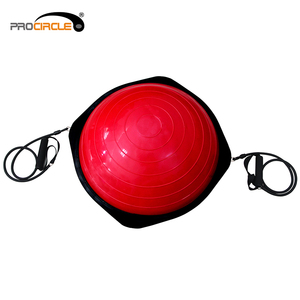 Eco-friendly PVC Mezza Palla Equilibrio Con Bande di Resistenza