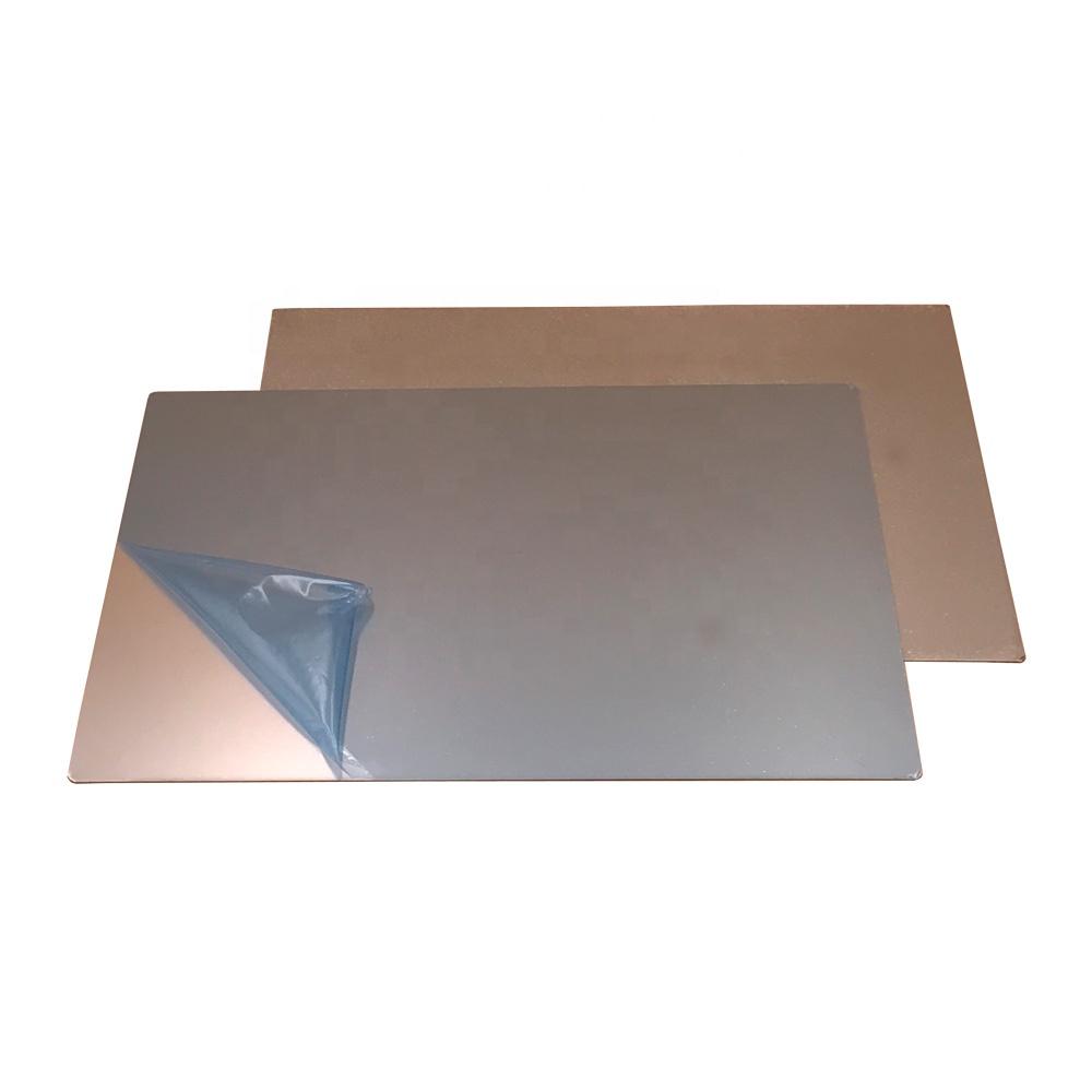 A4 0.6mm Thick Matte Finish Stainless Steel Sheet for PVC ID Card Lamination Machines
