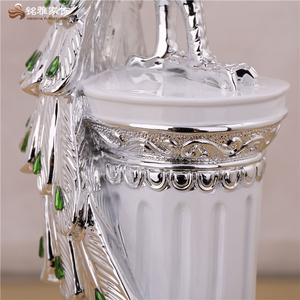 Creativo casa scultura di decorazione animale della resina del <span class=keywords><strong>pavone</strong></span> modello - Product Image 5