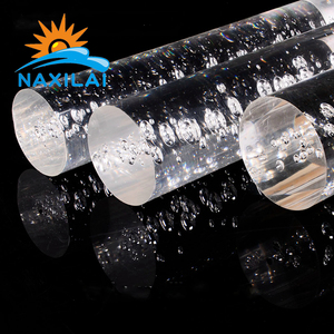 Naxilai trasparente pmma bubble rod <span class=keywords><strong>plexi</strong></span> glass stick trasparente acrilico asta quadrata - Product Image 5