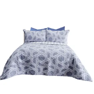 Set di biancheria da letto trapuntato trapuntato con copriletto trapuntato in cotone egiziano 100%