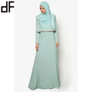OEM Custom Jubah Muslim Muslimah Fashionable Abayas Designs Dubai Abaya Cotton Blend Pemborong Jubah Murah In Guangzhou