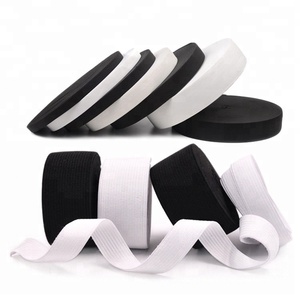 Venta al por mayor de colores blanco y negro de alta resistencia 1,5 cm - 5 cm banda elástica de punto para prendas de vestir - Product Image 6