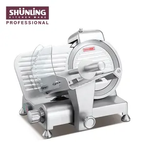 semi-automatic meat slicer 195mm machine frozen meat with fully anodized body