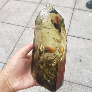 Incredibile bella citrino naturale bacchette/citrino prezzo di pietra per la decorazione - Product Image 4