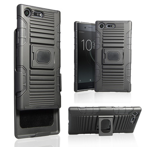 เคส Alibaba China Hybrid Armor Combo Funda กันกระแทกสำหรับ Sony Xperia XZ Premium G8141 G8142