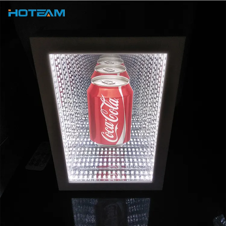 Toptan akrilik led işareti ekran kutusu harika tünel vizyon reklam ışıklı kutular