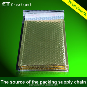 ฟองโฮโลแกรม4X8บรรจุถุงใบปลิว <span class=keywords><strong>Oem</strong></span> Polymailers เมทัลลิคสีทอง Pluriball Mailer ถุงฟองฟอยล์โฮโลแกรมฟอง - Product Image 4