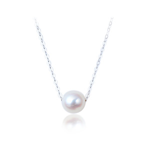 Moda in <span class=keywords><strong>argento</strong></span> sterling catena della perla barocca della collana delle donne - Product Image 1