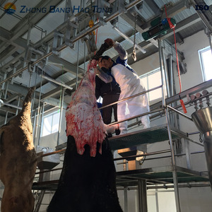 Équipement d'abattoir <span class=keywords><strong>bovin</strong></span> : Crochets de suspension de carcasses sur rail tubulaire en acier inoxydable 304, composants essentiels à haute productivité - Product Image 6