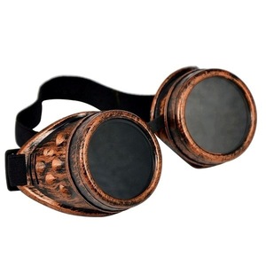 วินเทจสไตล์ <span class=keywords><strong>Steampunk</strong></span> <span class=keywords><strong>Goggles</strong></span> แว่นตา Punk เชื่อม COSPLAY แว่นตากันแดดแว่นตาผู้หญิง - Product Image 1