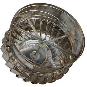 Ventilador de escape de acero inoxidable para techo de fibra de vidrio Industrial de alta calidad para ventilación de turbina eólica - Product Image 3