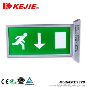 IP20 Wall Mounted Emergency Exit Sign Box With LED Or Fluorescent Lamp