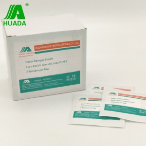 Gazlı bezlerden 10x10cm 12ply steril gazlı bez swablar resim - Product Image 3