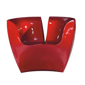 Confortevole moderna per il tempo libero in fibra di vetro sopportabile soggiorno vero amore facile a forma di V lounge chair