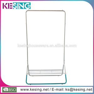 nuevo diseño de la barra singe soporte material de hierro forma humaniod estante de la ropa con de malla - Product Image 1