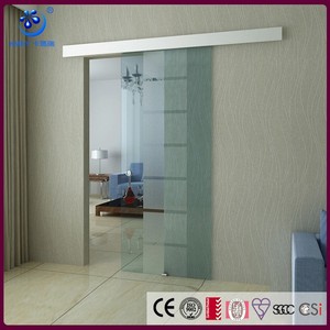 Construccion moderna solo panel esmerilado corredizas interiores puertas de cristal (kt9003) - Product Image 1
