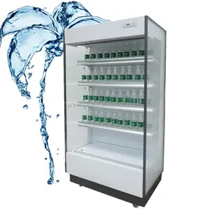 슈퍼마켓 열려있는 정면 찬 음료 냉장고/도매를 위한 열려있는 전시 냉장고