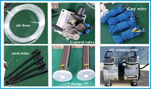 4m 5m 6m 7m IP güvenlik kamerası elektrikli asansör pnömatik teleskopik direk direği - Product Image 6
