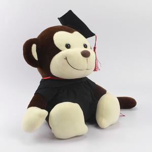 Peluche Regalo di Laurea, <span class=keywords><strong>Scimmia</strong></span> Seduta con Cappello da Dottore - Product Image 2