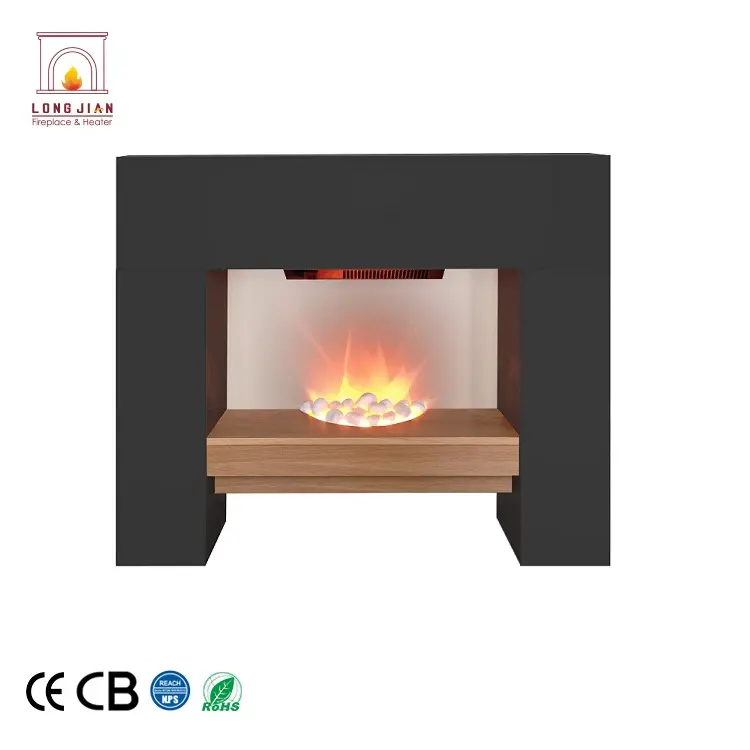 Indoor Contemporary Standing MDF Surround Style Elegant Decorative Electric Fireplace