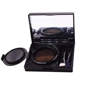 2 colors makeup waterproof air cushion eyebrow with Eyebrow Brush and Mirror