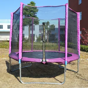 ce gecertificeerde veiligheid high single springen trampoline zowel geschikt voor kinderen en volwassenen met veiligheidsnet te koop