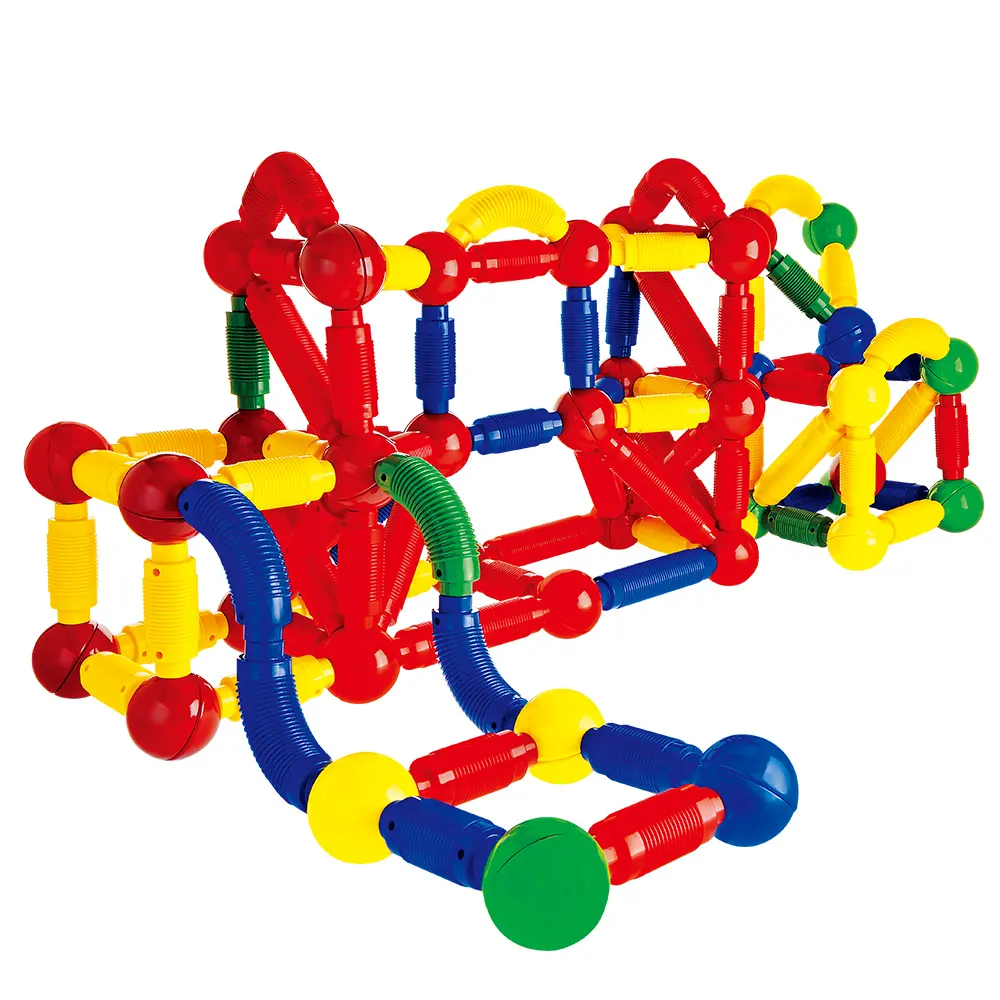 88 조각 마그네틱 스틱 볼과로드 블록 다채로운 빌딩 블록 세트 어린이 줄기 장난감